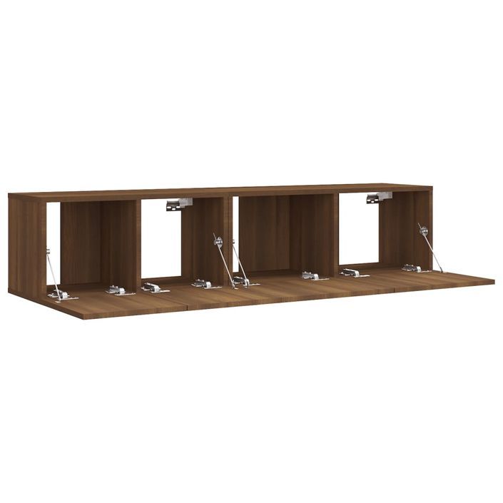 Ensemble de meubles TV 2 pcs Chêne marron Bois d'ingénierie - Photo n°4