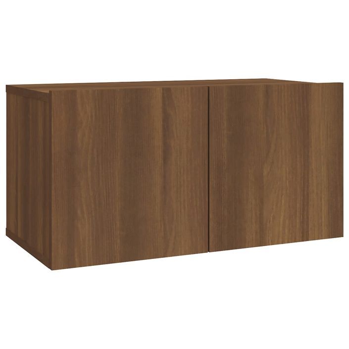 Ensemble de meubles TV 2 pcs Chêne marron Bois d'ingénierie - Photo n°6