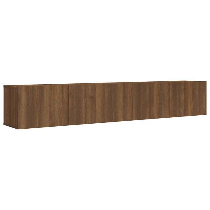 Ensemble de meubles TV 2 pcs Chêne marron Bois d'ingénierie - Photo n°2