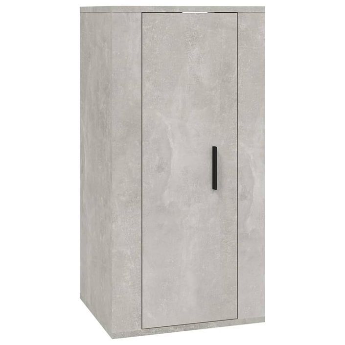 Ensemble de meubles TV 2 pcs gris béton bois d'ingénierie - Photo n°5