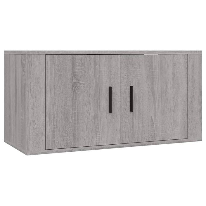 Ensemble de meubles TV 2 pcs Sonoma gris Bois d'ingénierie - Photo n°4