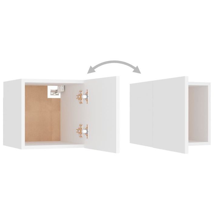 Ensemble de meubles TV 3 pcs Blanc 6 - Photo n°9