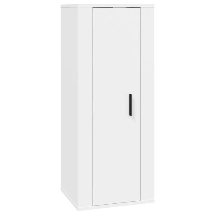 Ensemble de meubles TV 3 pcs Blanc Bois d'ingénierie - Photo n°5