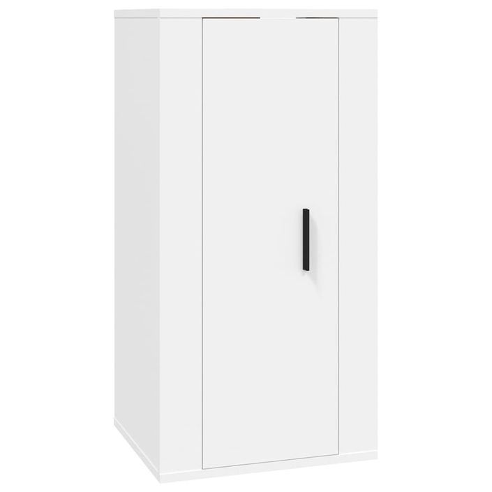 Ensemble de meubles TV 3 pcs Blanc Bois d'ingénierie - Photo n°5