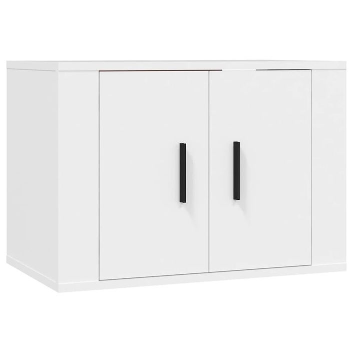 Ensemble de meubles TV 3 pcs Blanc Bois d'ingénierie - Photo n°4