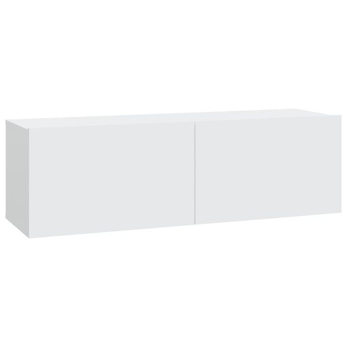 Ensemble de meubles TV 3 pcs Blanc Bois d'ingénierie - Photo n°5