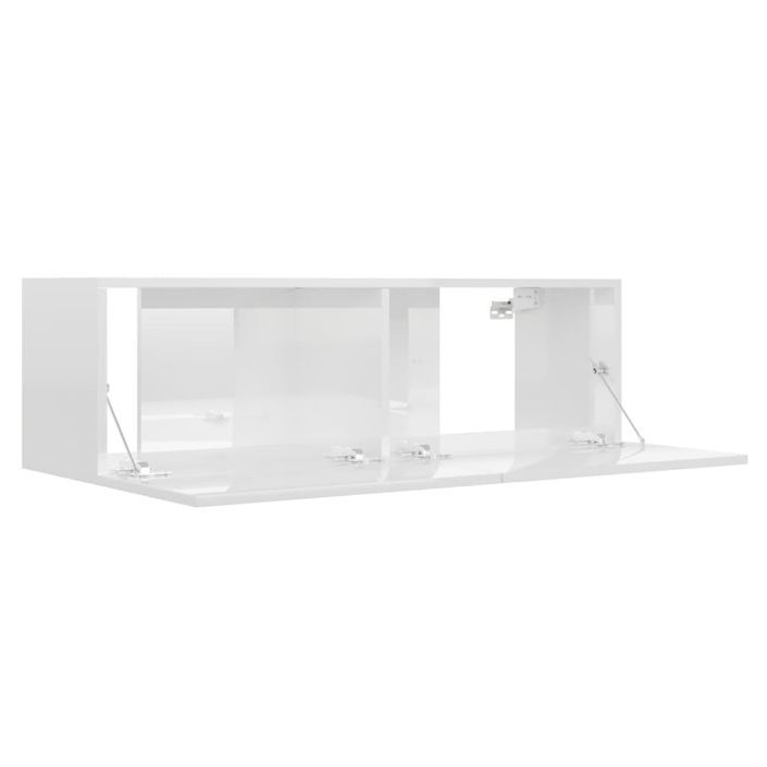 Ensemble de meubles TV 3 pcs Blanc brillant 7 - Photo n°7