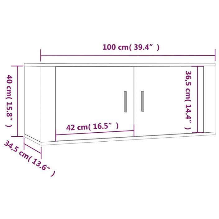 Ensemble de meubles TV 3 pcs Blanc brillant Bois d'ingénierie - Photo n°8