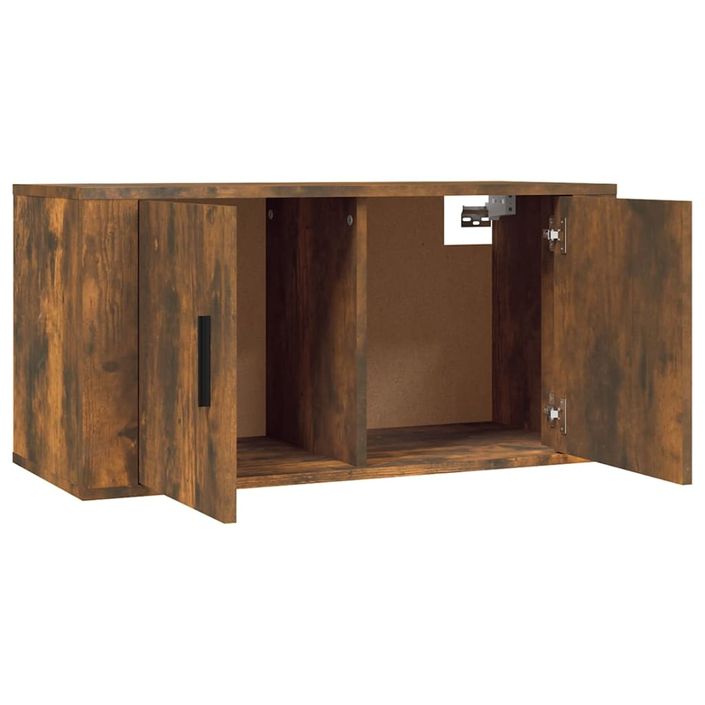 Ensemble de meubles TV 3 pcs Chêne fumé Bois d'ingénierie - Photo n°5