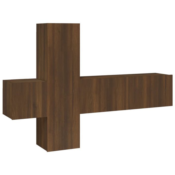 Ensemble de meubles TV 3 pcs Chêne marron Bois d'ingénierie - Photo n°1