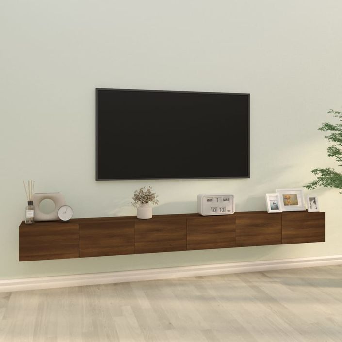 Ensemble de meubles TV 3 pcs Chêne marron Bois d'ingénierie - Photo n°1