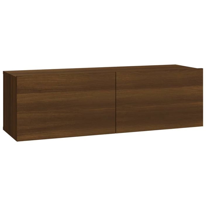 Ensemble de meubles TV 3 pcs Chêne marron Bois d'ingénierie - Photo n°5