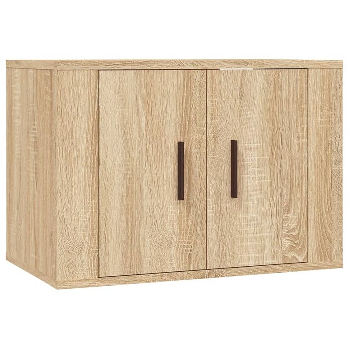 Ensemble de meubles TV 3 pcs Chêne sonoma Bois d'ingénierie - Photo n°4