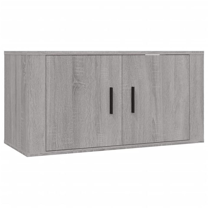 Ensemble de meubles TV 3 pcs Sonoma gris Bois d'ingénierie - Photo n°4