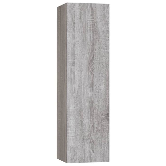 Ensemble de meubles TV 3 pcs Sonoma gris Bois d'ingénierie - Photo n°7