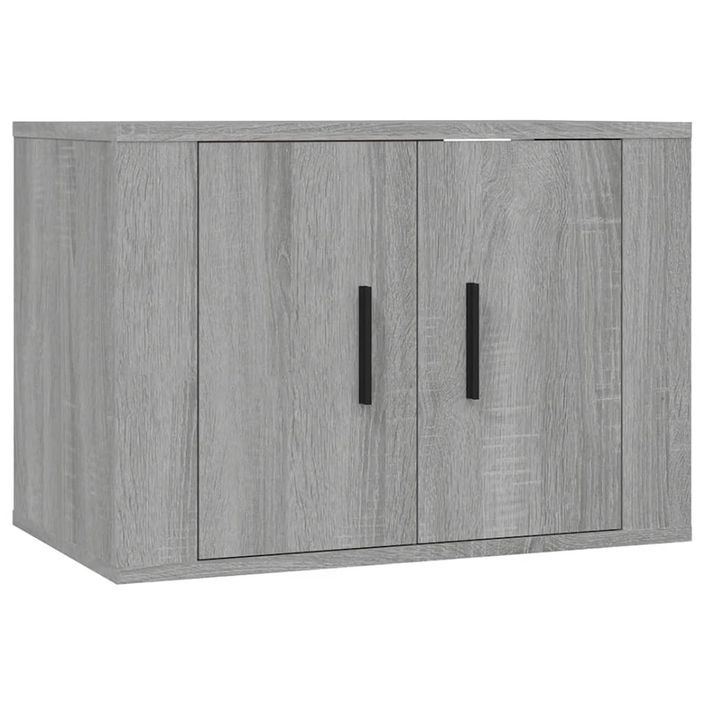 Ensemble de meubles TV 3 pcs Sonoma gris Bois d'ingénierie - Photo n°4