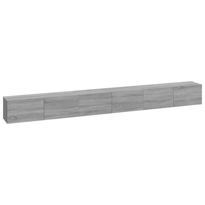 Ensemble de meubles TV 3 pcs Sonoma gris Bois d'ingénierie - Photo n°2