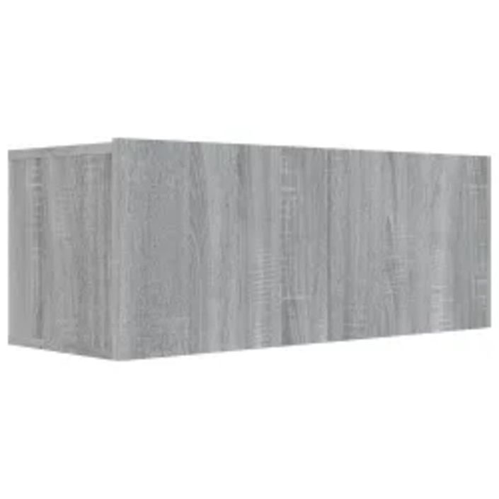 Ensemble de meubles TV 3 pcs Sonoma gris Bois d'ingénierie - Photo n°5