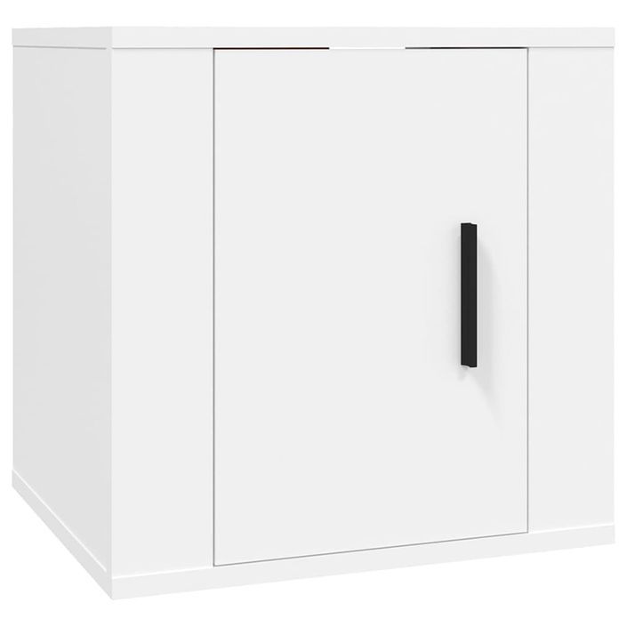 Ensemble de meubles TV 4 pcs Blanc Bois d'ingénierie - Photo n°6