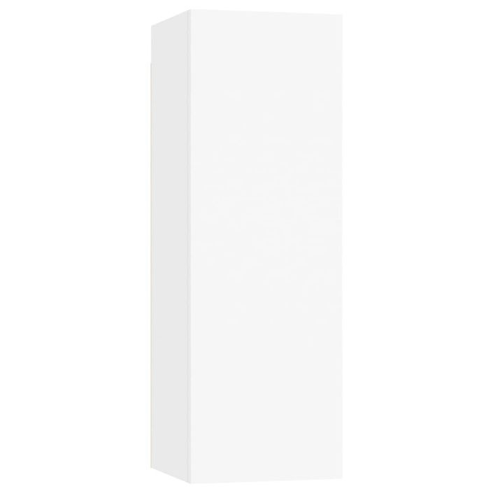 Ensemble de meubles TV 4 pcs Blanc Bois d'ingénierie - Photo n°9