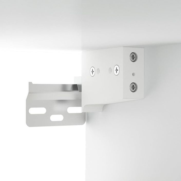 Ensemble de meubles TV 4 pcs Blanc Bois d'ingénierie - Photo n°8