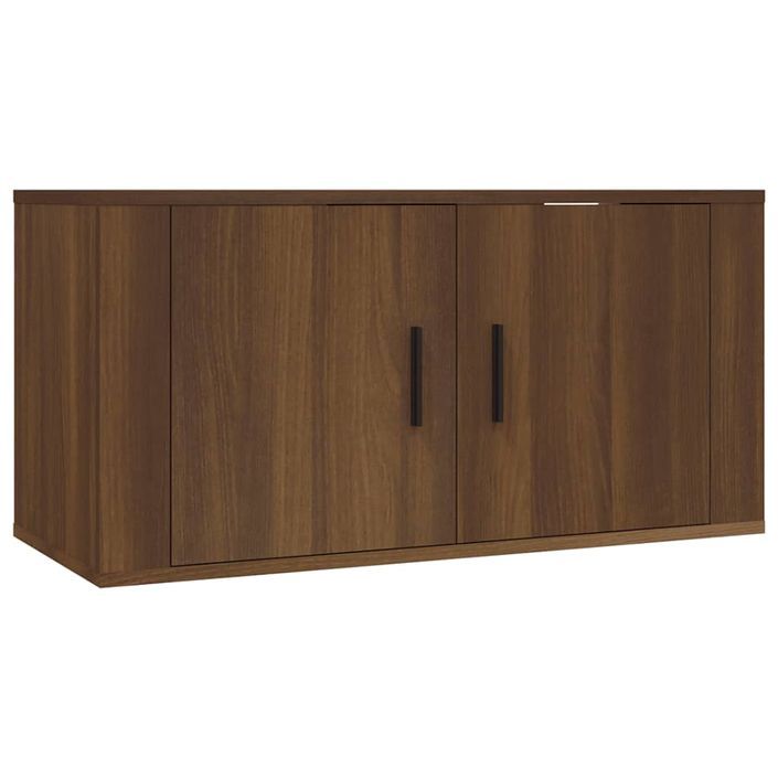 Ensemble de meubles TV 4 pcs Chêne marron Bois d'ingénierie - Photo n°4