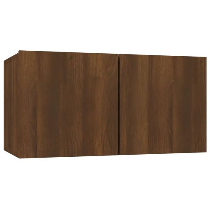 Ensemble de meubles TV 4 pcs Chêne marron Bois d'ingénierie - Photo n°7