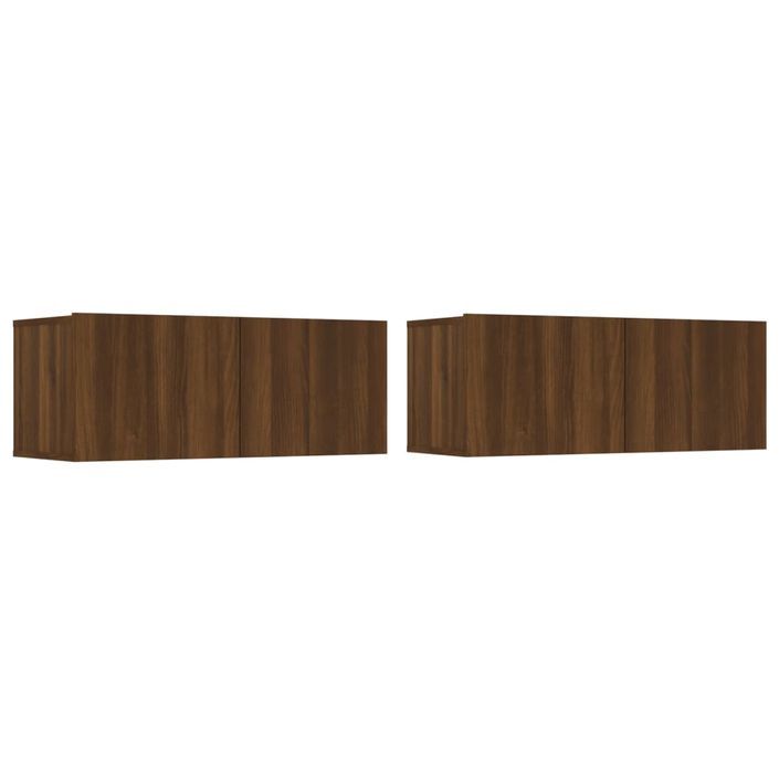 Ensemble de meubles TV 4 pcs Chêne marron Bois d'ingénierie - Photo n°5