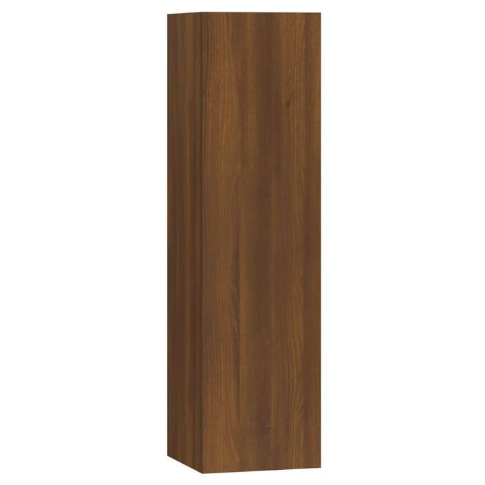 Ensemble de meubles TV 4 pcs Chêne marron Bois d'ingénierie - Photo n°7