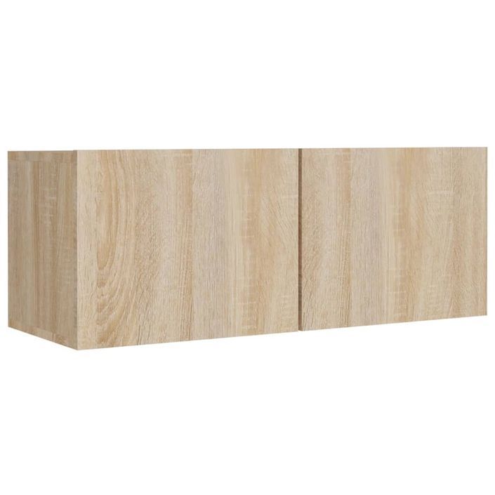 Ensemble de meubles TV 4 pcs Chêne sonoma Bois d'ingénierie - Photo n°7