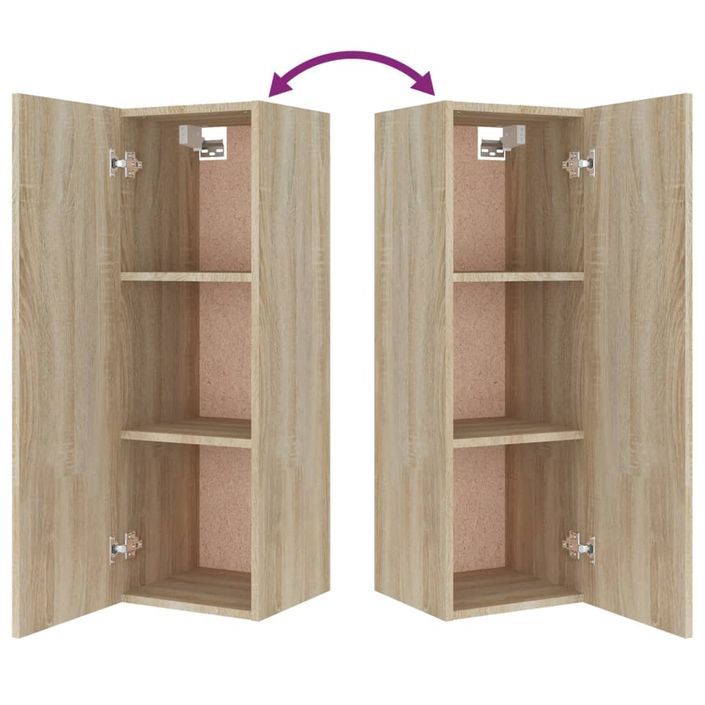 Ensemble de meubles TV 4 pcs Chêne sonoma Bois d'ingénierie - Photo n°11