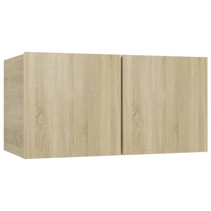 Ensemble de meubles TV 4 pcs Chêne sonoma Bois d'ingénierie - Photo n°7