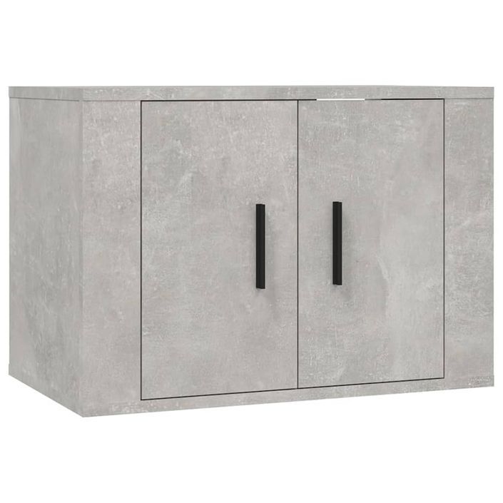 Ensemble de meubles TV 4 pcs Gris béton Bois d'ingénierie - Photo n°4