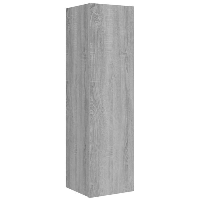 Ensemble de meubles TV 4 pcs Sonoma gris Bois d'ingénierie - Photo n°9