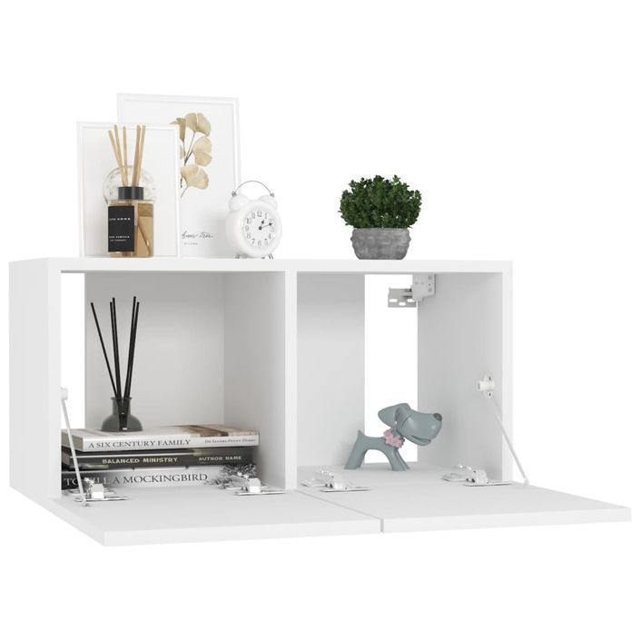 Ensemble de meubles TV 5 pcs Blanc 4 - Photo n°4