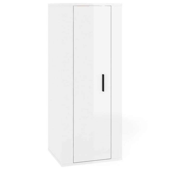 Ensemble de meubles TV 5 pcs Blanc brillant Bois d'ingénierie - Photo n°5