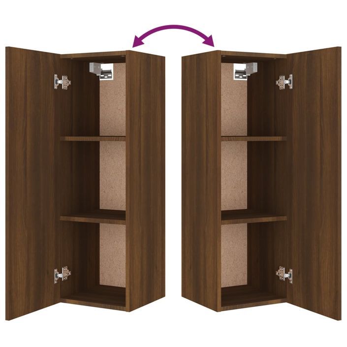 Ensemble de meubles TV 5 pcs Chêne marron Bois d'ingénierie - Photo n°9