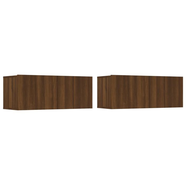 Ensemble de meubles TV 5 pcs Chêne marron Bois d'ingénierie - Photo n°7