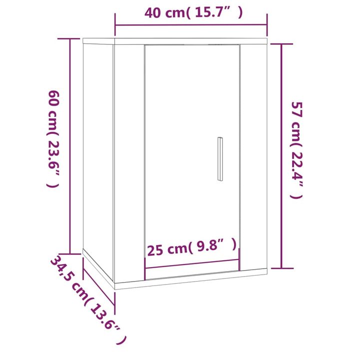 Ensemble de meubles TV 5 pcs Chêne sonoma Bois d'ingénierie - Photo n°11