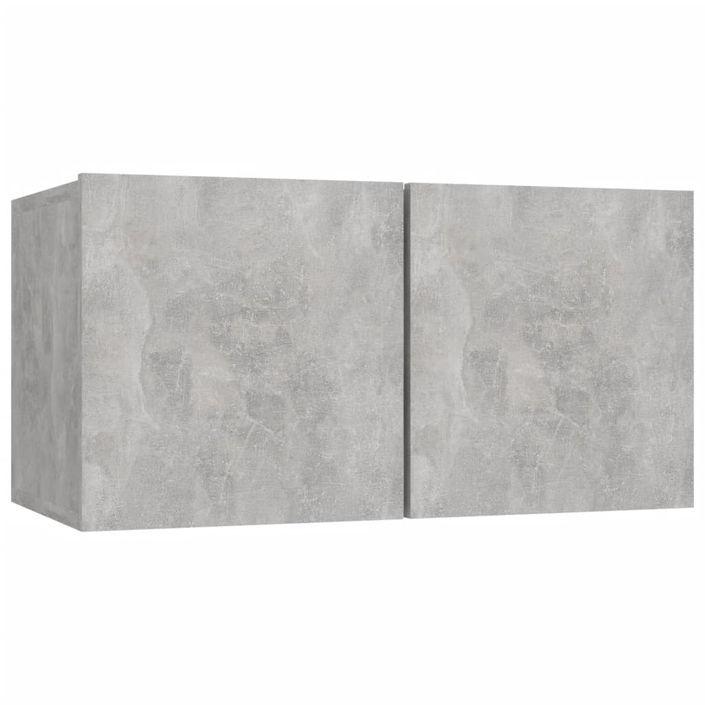 Ensemble de meubles TV 5 pcs Gris béton Bois d'ingénierie - Photo n°5