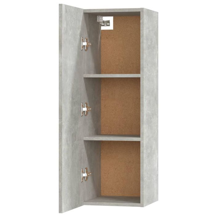 Ensemble de meubles TV 5 pcs Gris béton Bois d'ingénierie - Photo n°10