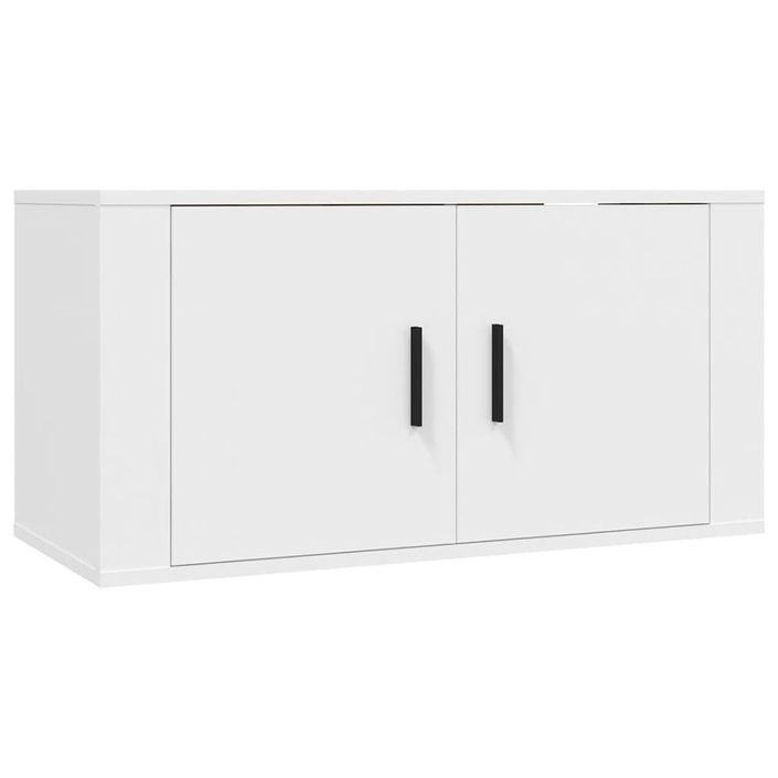 Ensemble de meubles TV 6 pcs Blanc Bois d'ingénierie - Photo n°4