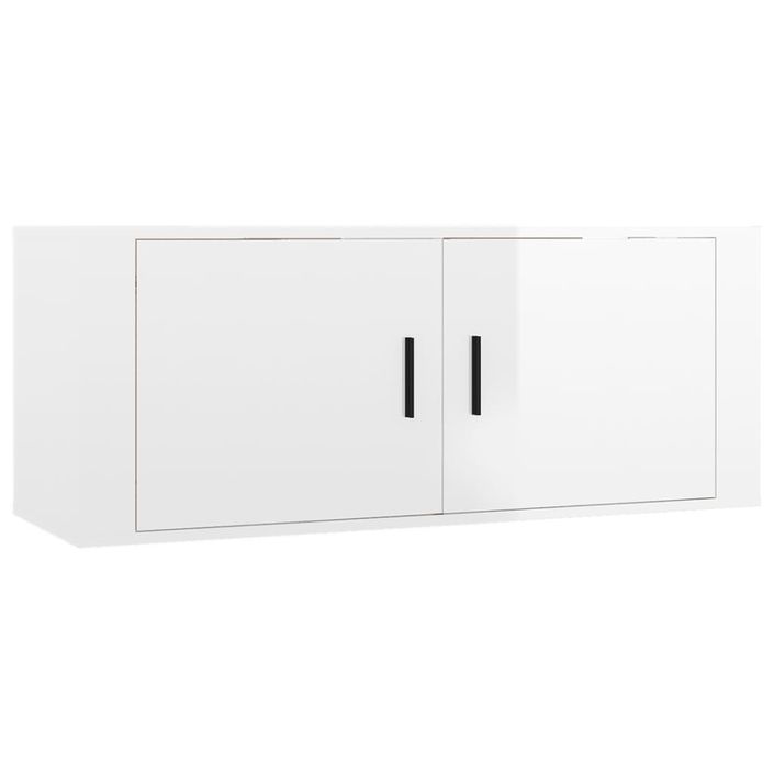 Ensemble de meubles TV 6 pcs Blanc brillant Bois d'ingénierie - Photo n°4