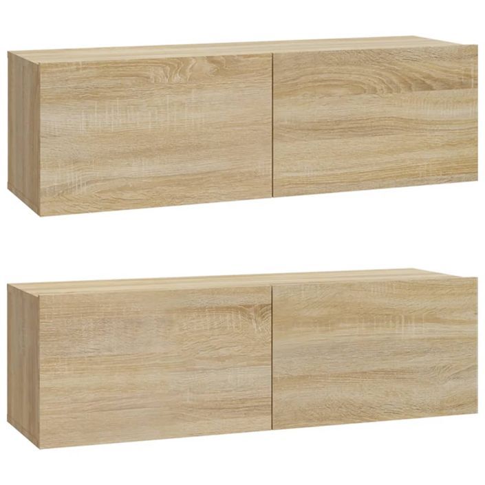 Ensemble de meubles TV 6 pcs Chêne sonoma Bois d'ingénierie - Photo n°9