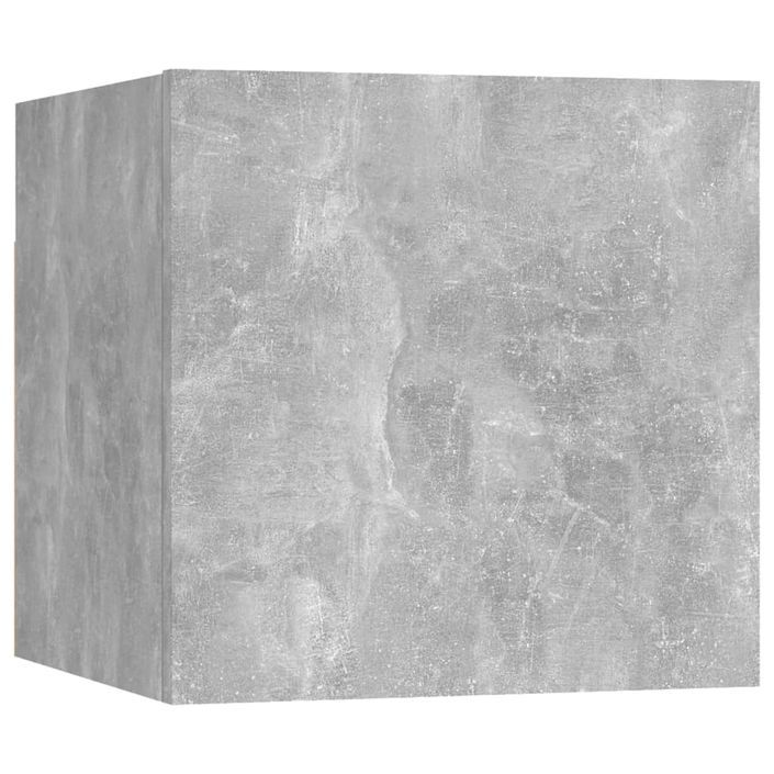 Ensemble de meubles TV 6 pcs Gris béton Bois d'ingénierie - Photo n°7