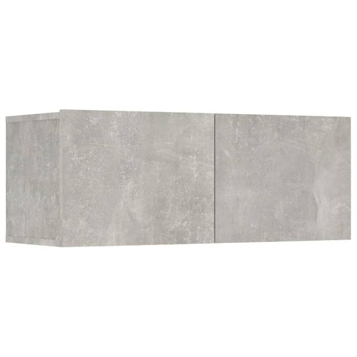 Ensemble de meubles TV 6 pcs Gris béton Bois d'ingénierie - Photo n°6