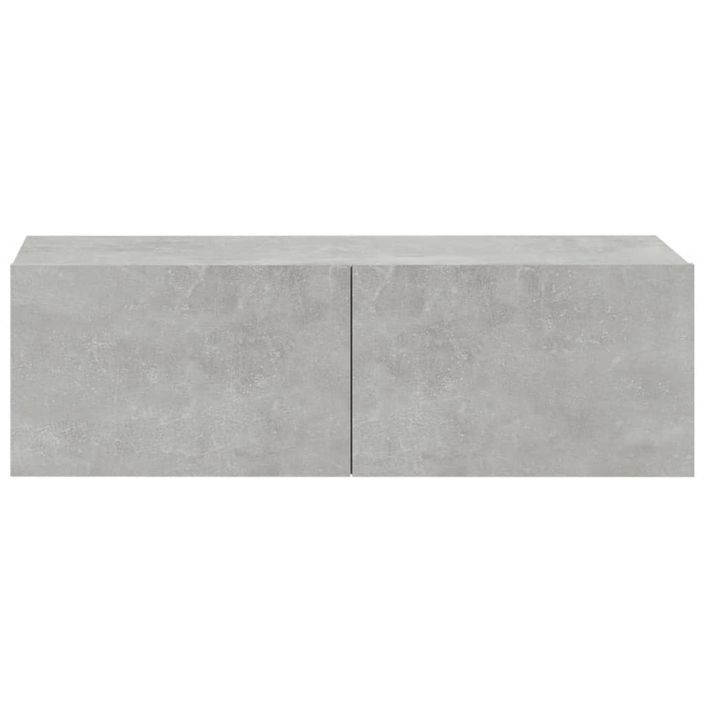 Ensemble de meubles TV 6 pcs Gris béton Bois d'ingénierie - Photo n°6