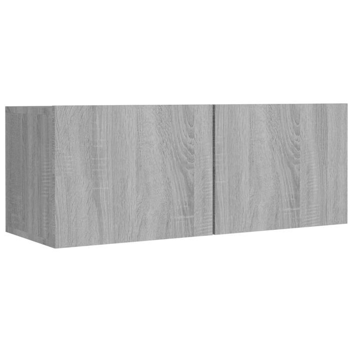 Ensemble de meubles TV 8 pcs Sonoma gris Bois d'ingénierie - Photo n°5