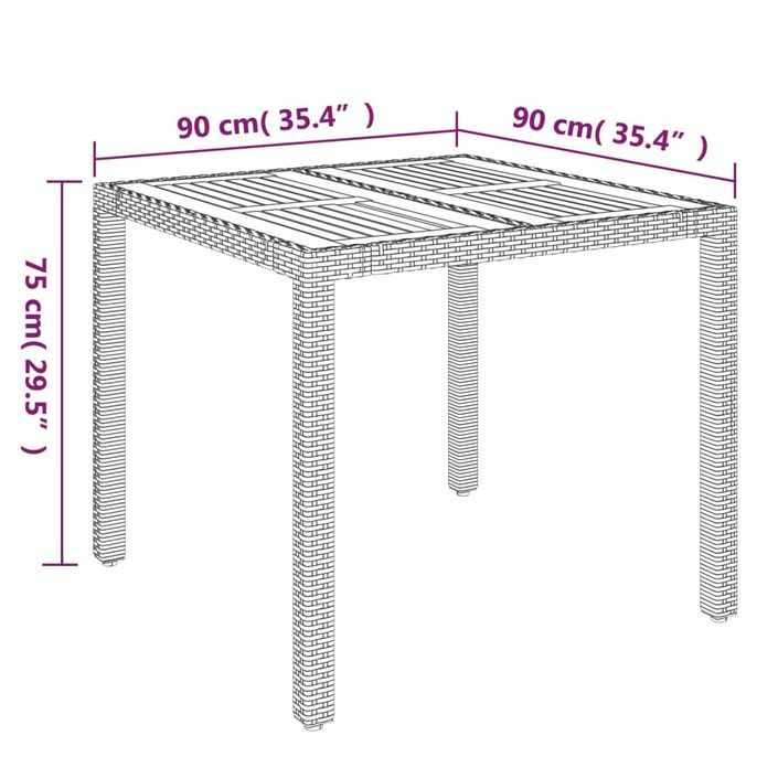 Ensemble de salle à manger de jardin 3 pcs avec coussins Gris - Photo n°11