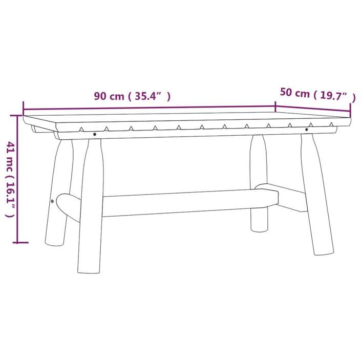 Ensemble de salon de jardin 3 pcs bois massif d'épicéa - Photo n°7